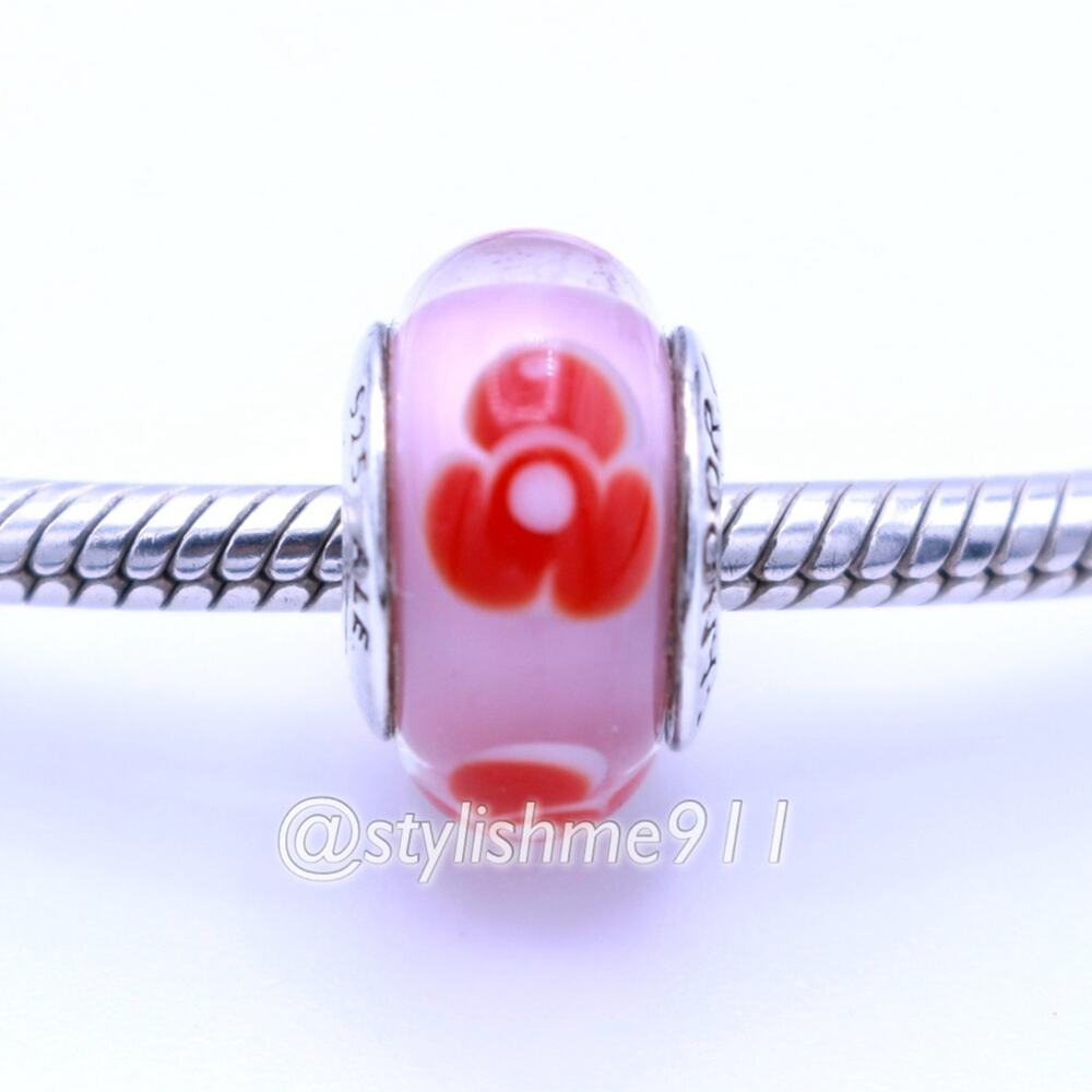 Authentic PANDORA Flowers For You Red Charm - 790647